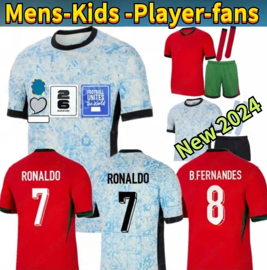 FANS player soccer Jerseys Ronaldo 2024 2025Home away 24 25 26 CR7 DANILO men Football shiirt KIDS Portugal BRUNO FERNANDES JOAO FELIX RUBEN RAFA LEAO