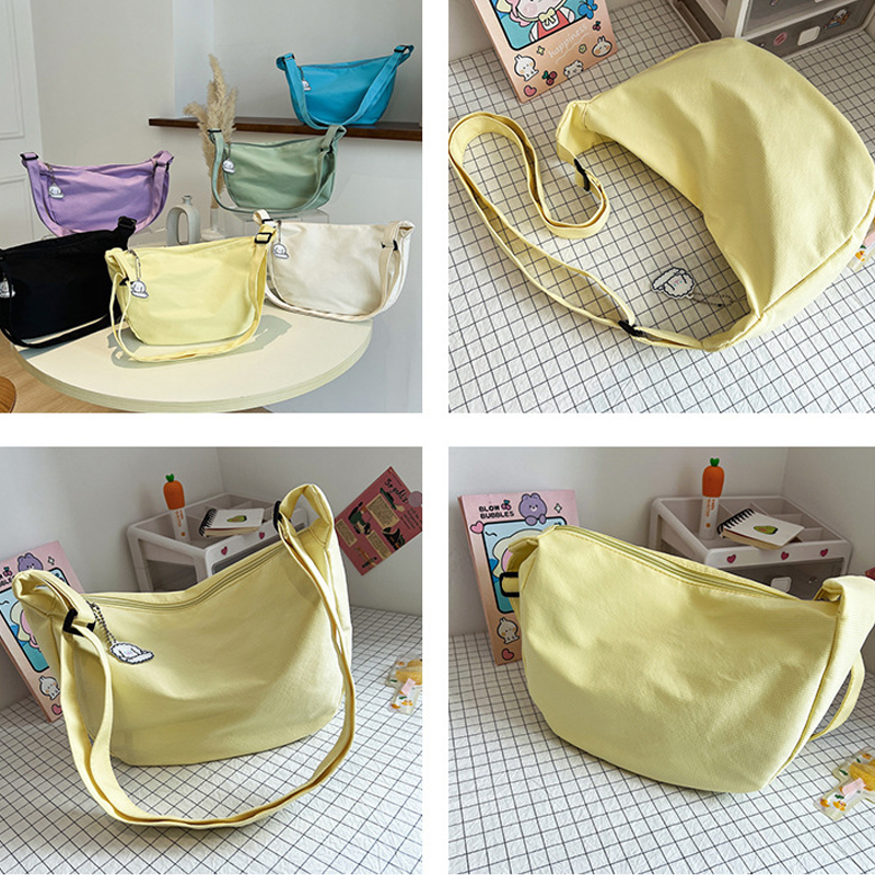 Shoulder Bags Women Solid Harajuku All-match Simple Multifunction Handbags Large Capacity Crossbody Bags for Women Teens Purse