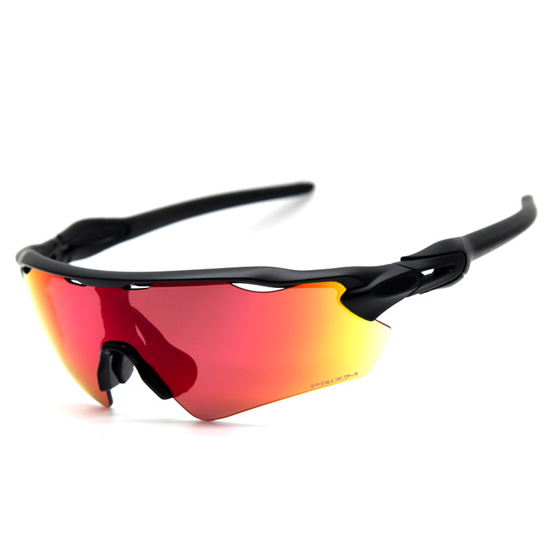 Bicycle Sunglasses Mens Designer Sports OO9208 Black Frames Glasses Ladys Fashion Fire Lens Eyewear 128mm Polarized