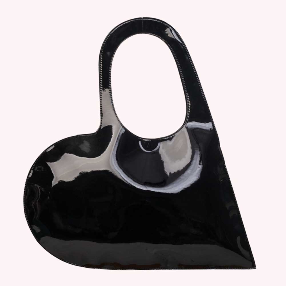 Luxury Design Heart Shoulder Bag Solid Color Fashion Clutch Purse Underarm Bag Summer Top Hand Bag for Women and Girls
