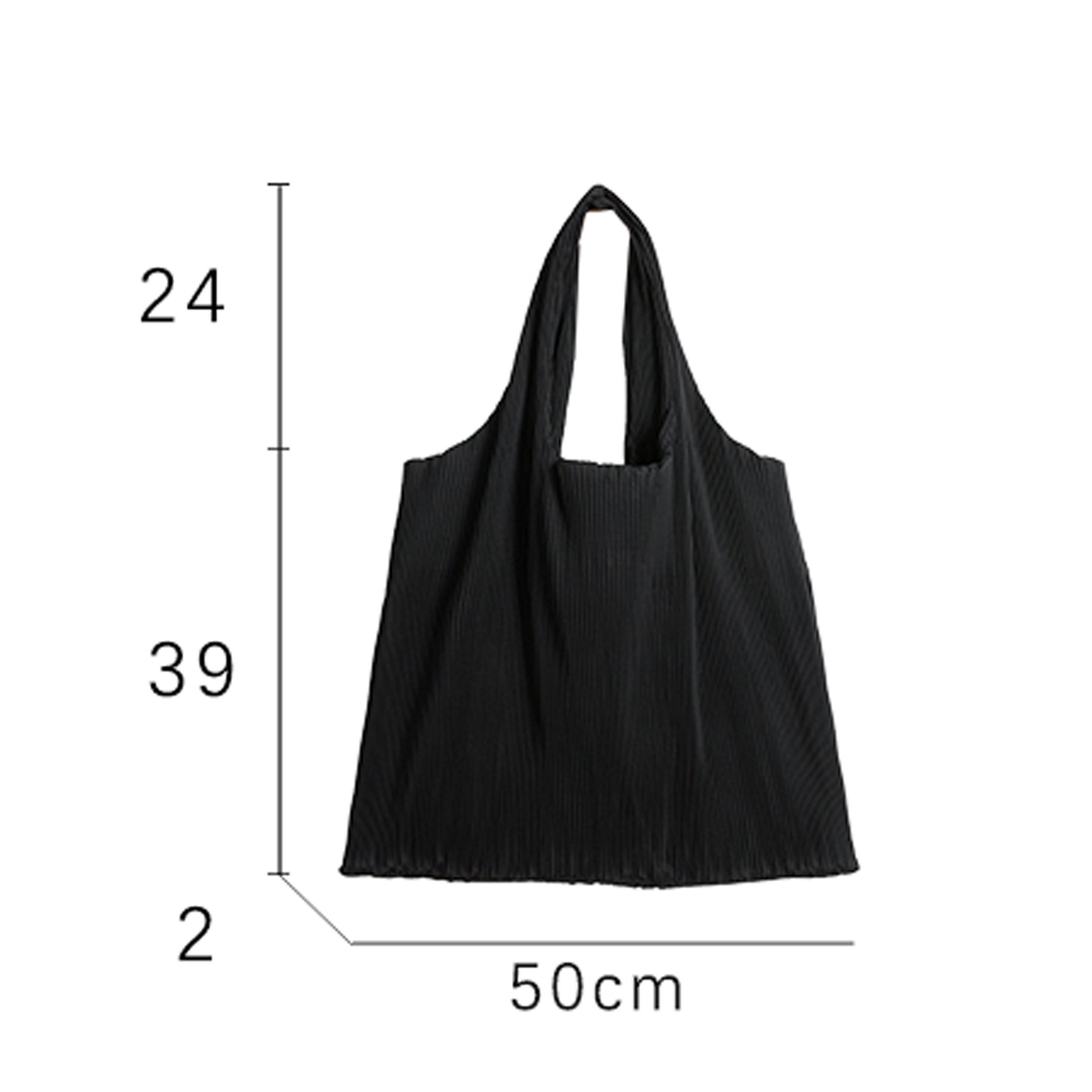 MABULA Large Capacity Pleated Tote Shopping Handbag Ruched Design Reusable Work Shoulder Bag Portable Women Summer Beach Purse