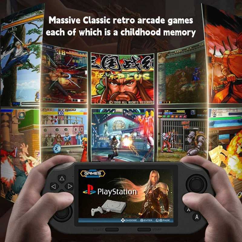 New SF3000 retro handheld game console 4.5-inch IPS Sn game console hine childrens wireless mini portable game console Y241107