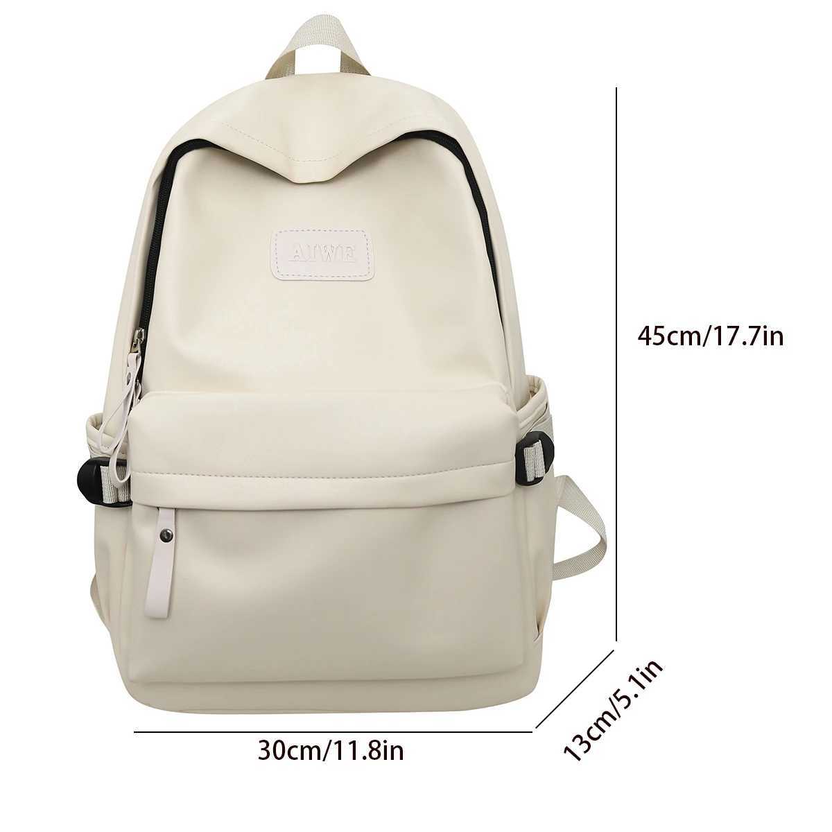 Pu Leather Backpack for Men and Women Luxury Designer Back Pack Laptop Bag Large Capacity Travel High Quality 241107