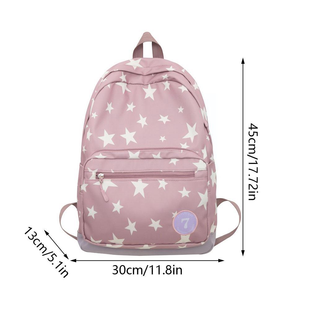 Star Backpack For Women Men, 17 Inch Star Laptop Backpack College Bag Cute Travel Backpack Student Back To School Casual Bo L8U0