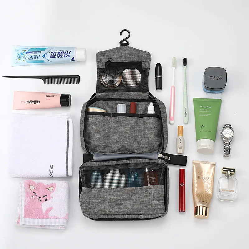 Mens Travel Bathroom Ceiling Toilet Bag Canvas Dopp Kit Accessories Bag Shaving Shower Womens Beauty Makeup Organizer 241106