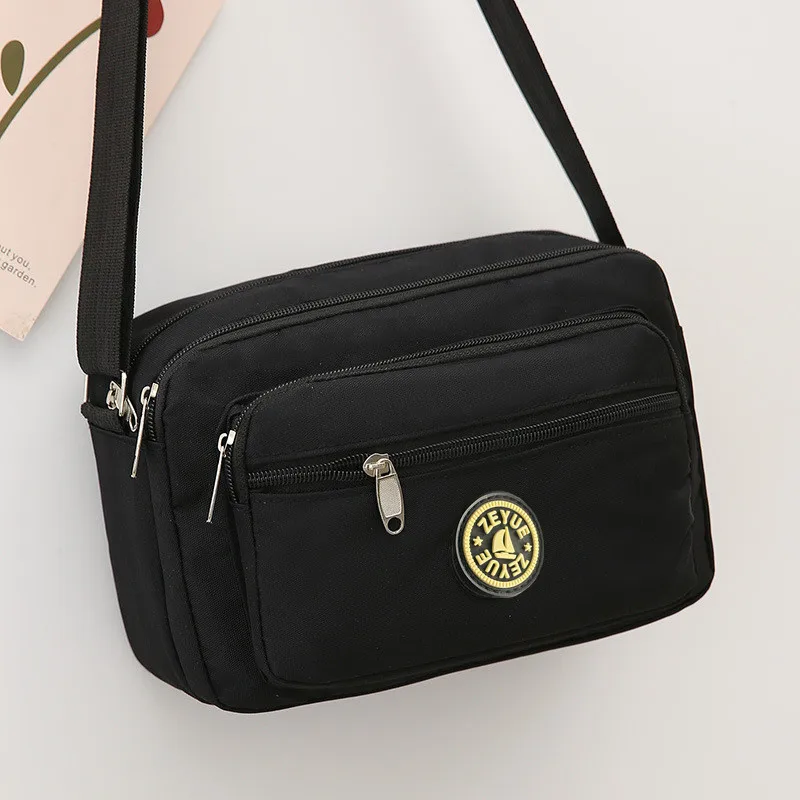 New Cloth Casual Backpack Messenger Nylon Canvas Bag Shoulder Middle-aged Mother Handbag Oxford Cloth Women's Crossbody Bag