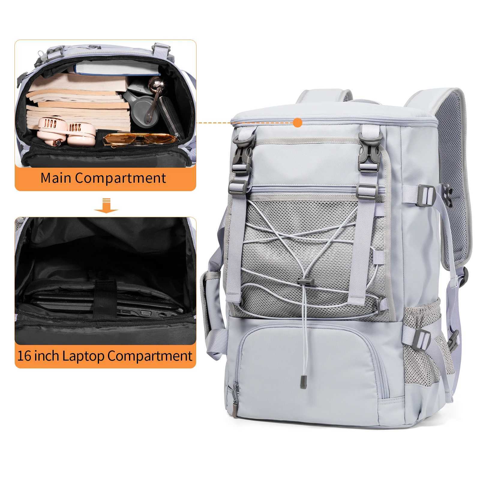 Travel Backpack for Women Men Airline Approved Carry on Bags Airplanes Gym Bag with Shoe Compartment Traveling 241107