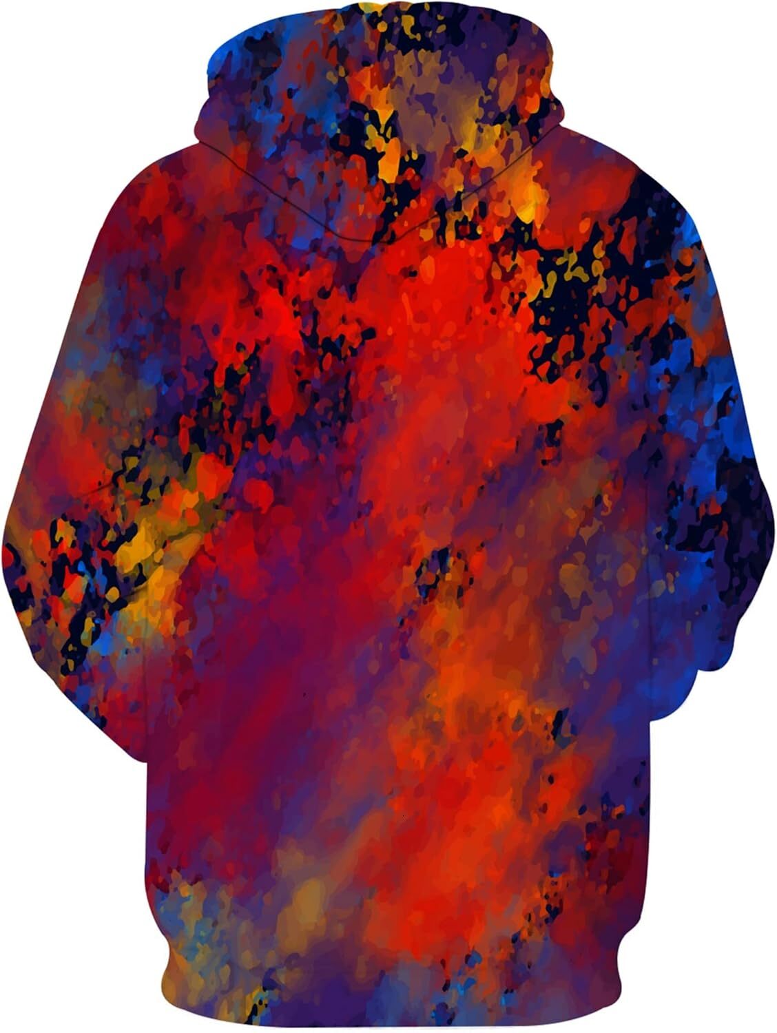 Hoodie for Mens Womens Unisex Mens Novelty Hoodies 3D Fashion Digital Print Pullover Hooded Sweatshirts with Pockets Graphic Trendy red pattern