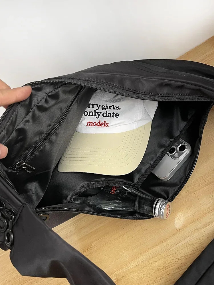 Japanese Travel Shoulder Man Bag Streetwear Style College Teens Sling Mens Messenger Bags Causal School Cross 241106