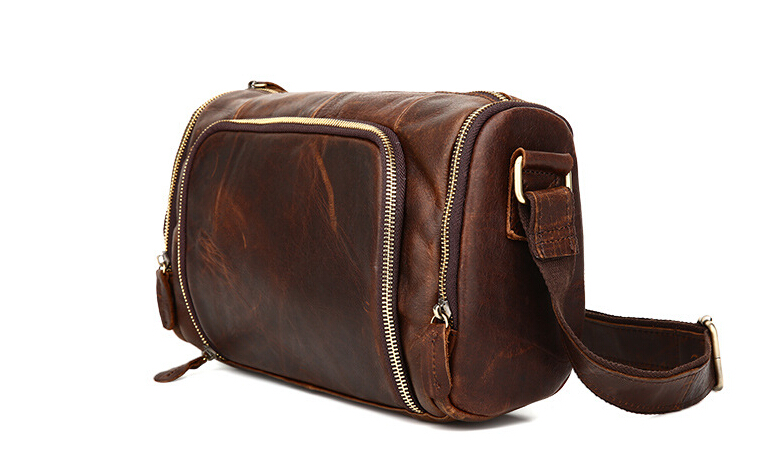 New Mad Horse Skin Pocket Bag, Single Shoulder Bag.pinepoxp bag