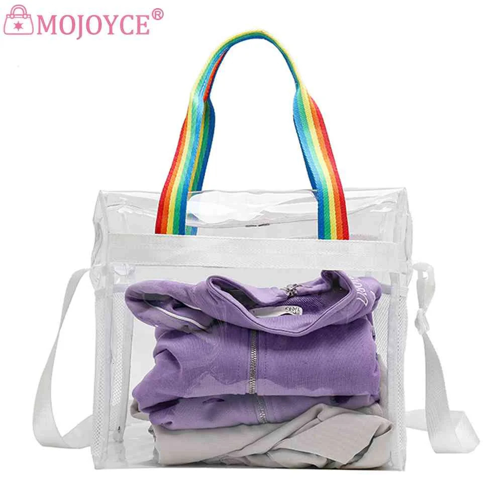 PVC Transparent Yoga Fitness Bag Waterproof Womens Outdoor Sports Fitness Handbag 241107