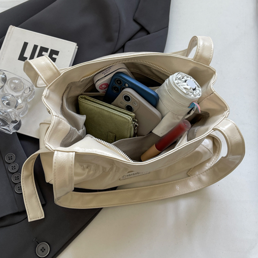 Elegant Shoulder Bags for Women PU Leather Ruched Handbag Purses Pleated Underarm Bag Women's Tote Stylish Armpit Top Hand Bag