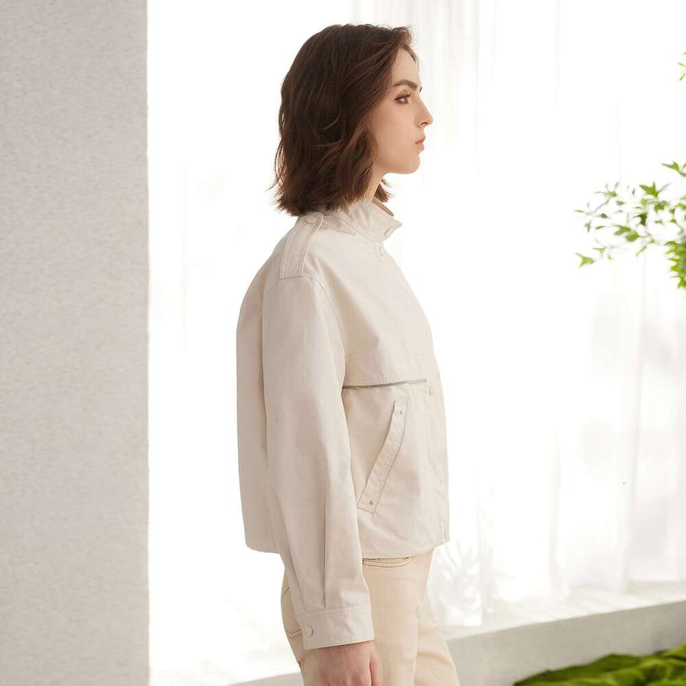 K2121l Spring Autumn Womens Clothing Brand Ladies Clothes Long Sleeved Cotton Coats For Women