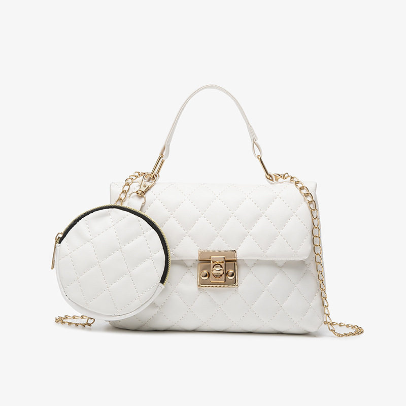 Ladies Hand Bling Dias - Small Square Women's Casual Bag With Chain Handle New Free Delivery Designer Bag