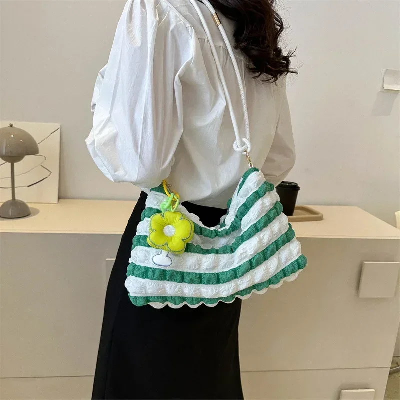 2023 New High-quality Lightweight Large Tote Bag Armpit Bag Soft Cloud Cotton Candy Women's Designer Handbag Gentle Shoulder Bag