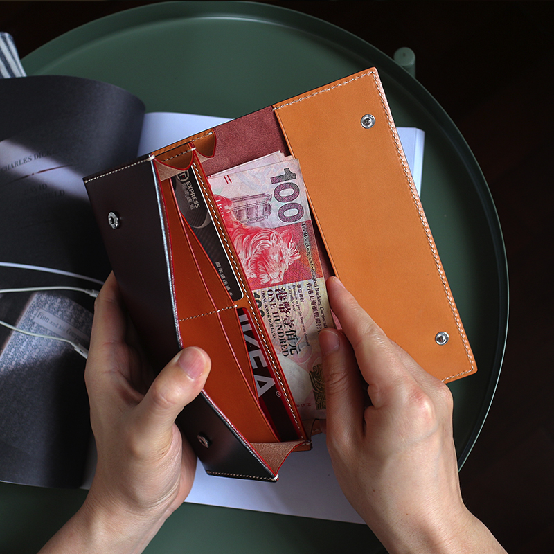 Luxury Clutch Bag Women Genuine Leather Top End Quality Men Cell Phone Wallet Cowskin Vintage Long Storage Purses
