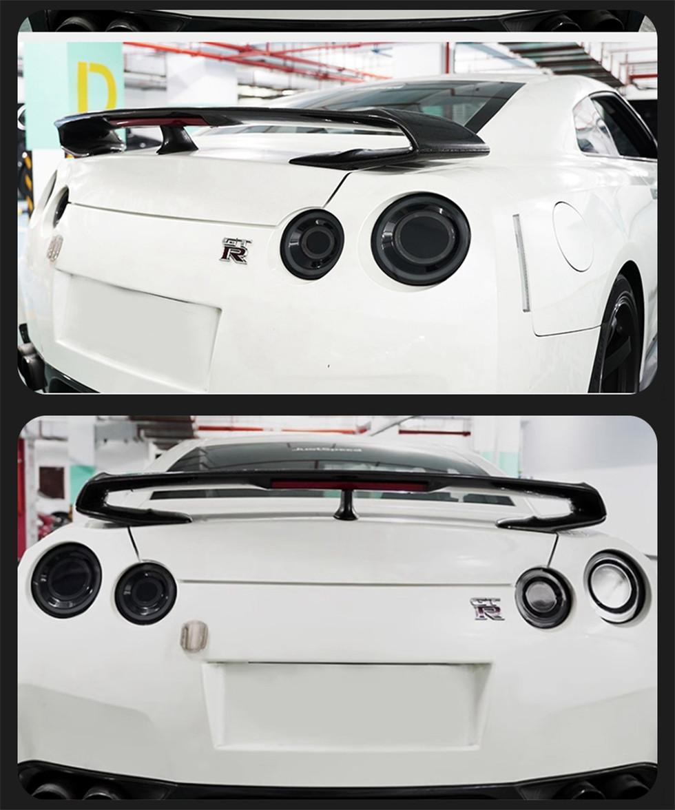 Car Taillight For Nissan GTR R35 2007-2023 Styling Circle Steering Signal Rear Back Lamp LED Running Reverse Parking Light