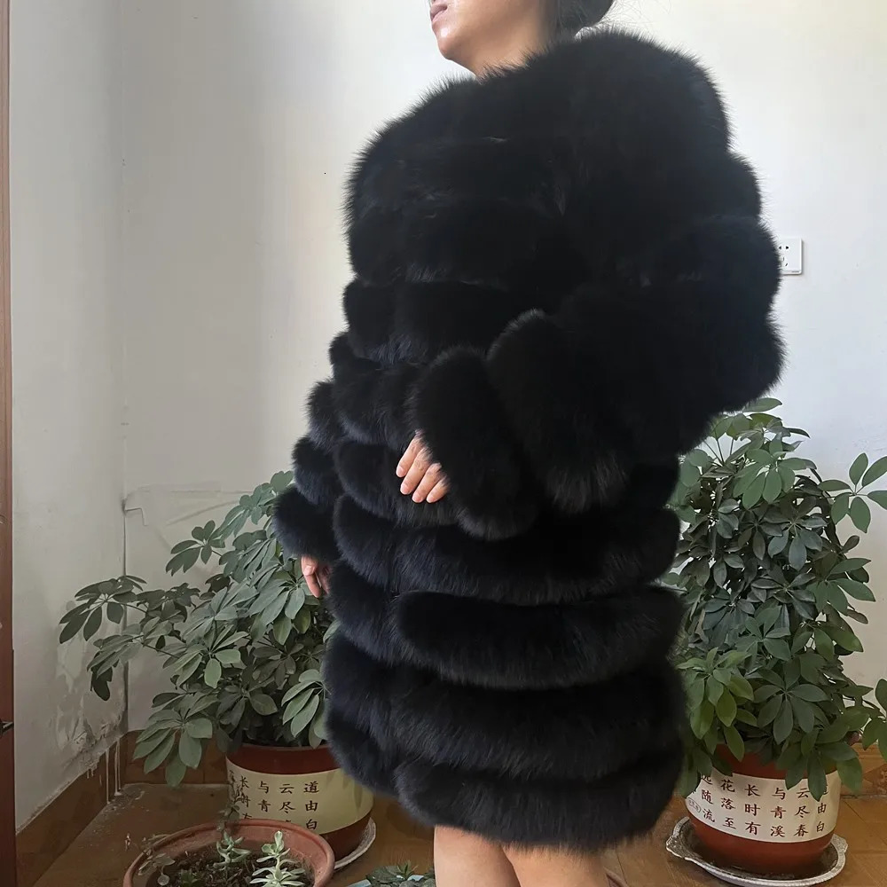 4in1 fox fur coat womens jacket vest winter coat womens fox fur coat high-quality fur coat 241107