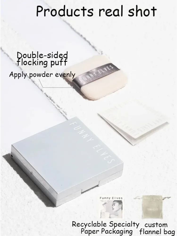 Funnyelves Five Color Nebula Makeup Makeup Skin Long lasting Makeup and Oil Control Loose Powder 241107