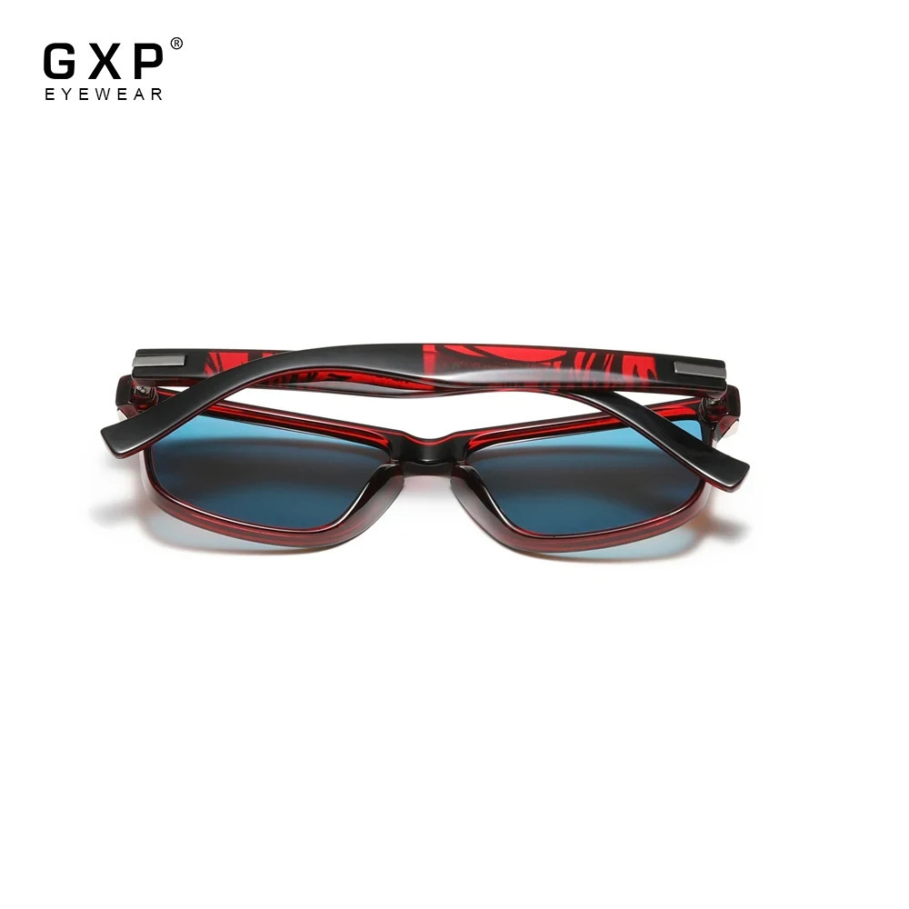 GXP square retro polarized UV400 mens sunglasses with carbon fiber pattern outdoor womens zebra stripe frame glasses 241106