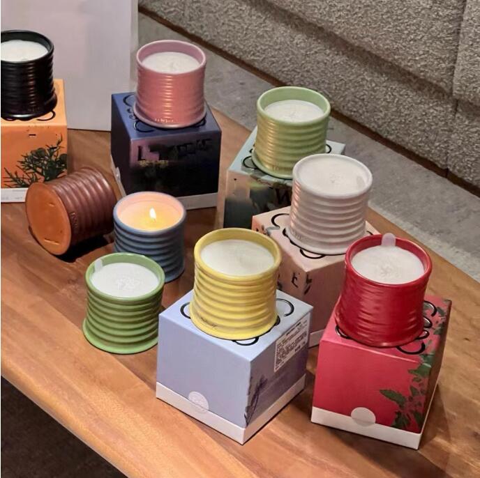 Scented Candle Newest Perfume Candle TOMATO LEAVES 170g Incese OREGANO BEETROOT TOP Scented candle ivy Aromatherapy Gift Box Home Decoration Christmas