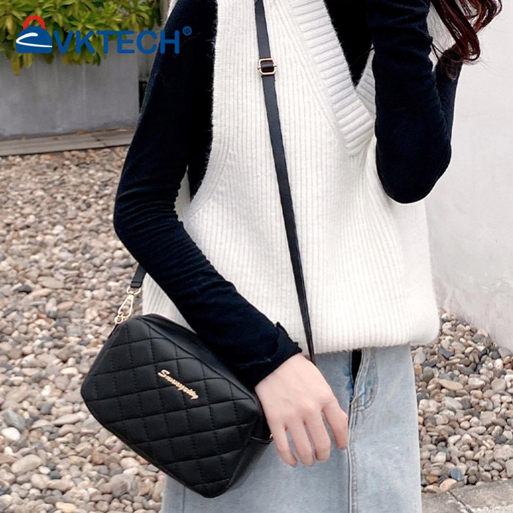 Embroidered Women Shoulder Bags Solid Color Lattice Fashion Women Bag Stylish Ladies Handbags Shopping Daily Purse