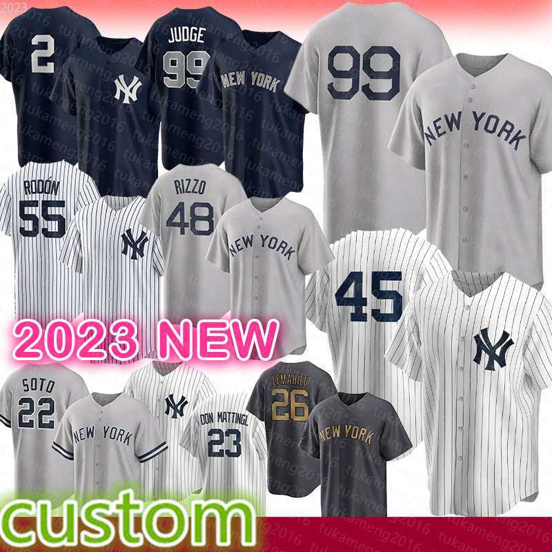 Aaron Judge Jeter Baseball Jerseys Chisholm Jr. Juan Soto Carlos Rodon Anthony Anthony Volpe Babe Ruth Lou Gehrig Gerrit Cole Stanton Mantle DJ LeMahieu