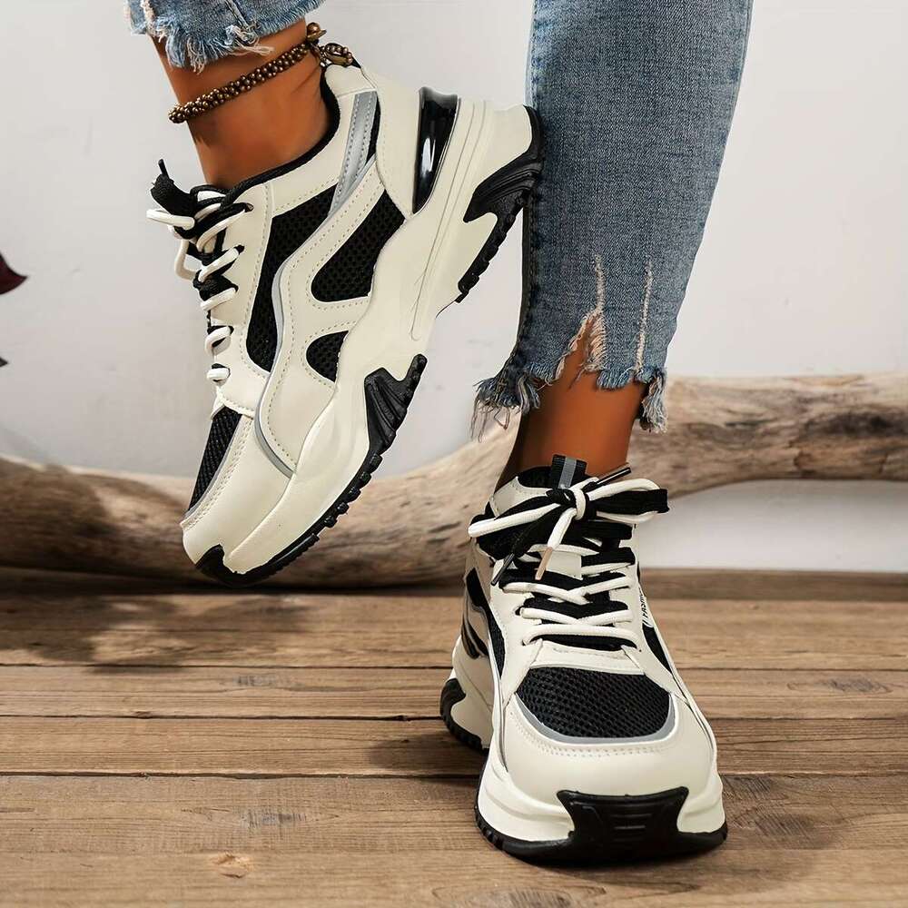 Women's air sports running fashionable breathable fiess gym walking tennis shoes, women's casual shoes .
