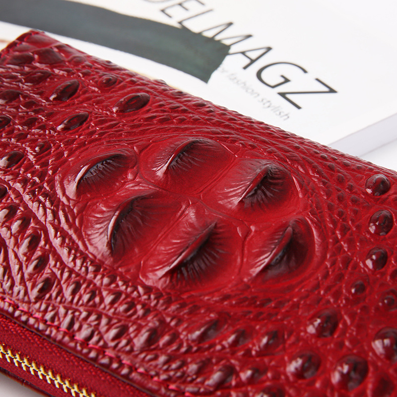 Women Wallets Long Crocodile Pattern Money Bag Fashion Clutch Bag Quality PU Leather Card Holder Wallet For Women cartera mujer