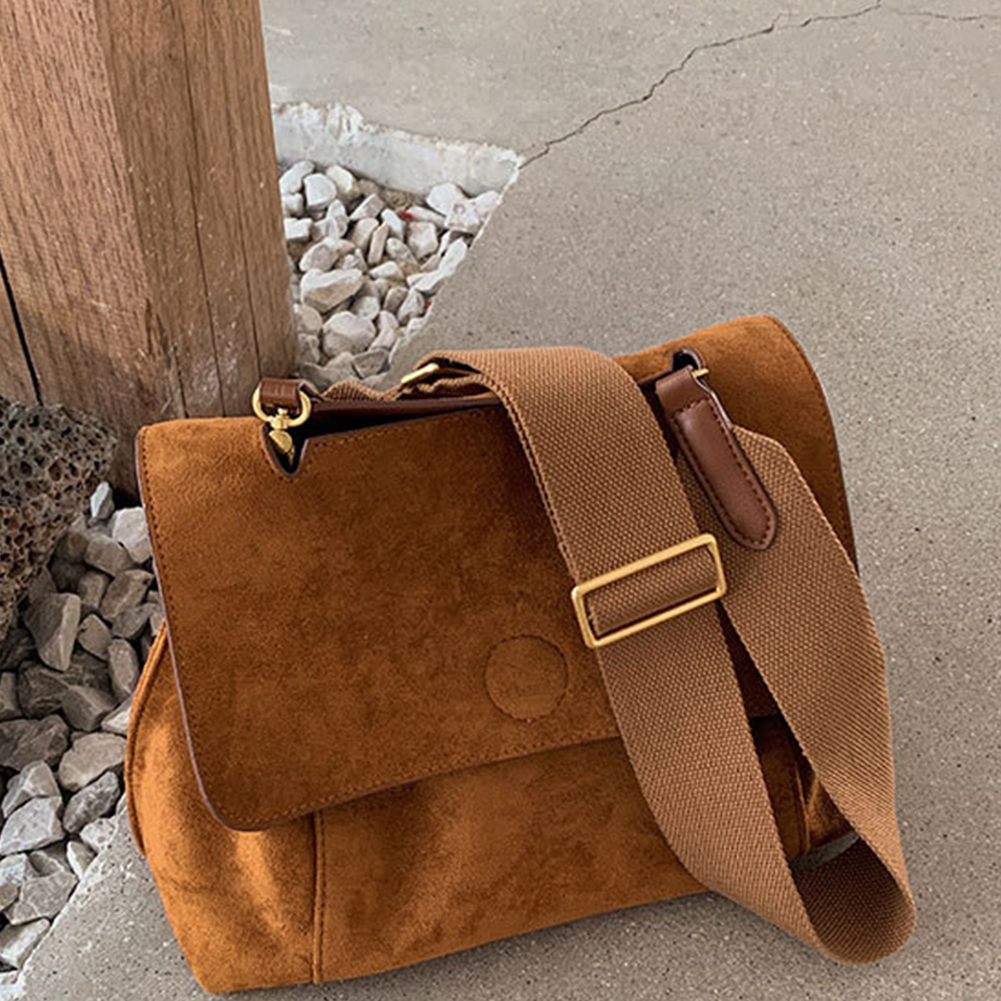 Women Versatile Sling Bag Large Capacity Daily Shoulder Purse Solid Color Casual Crossbody Bag Ladies Commute Bag