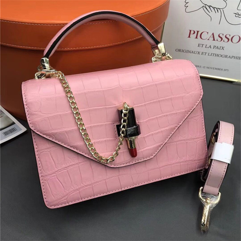 Fancy Genuine Crocodile Belly Skin Lady Small Yellow Purse Women Mini Handbag Real Alligator Leather Female Single Shoulder Bag