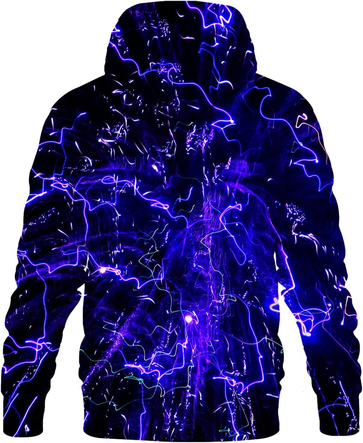 Hoodie for Mens Womens Men Women 3D Hooded Hoodies Fashion Long Sleeve Pullover Hooded Sweatshirt Top with Pocket Graphic Blue Starry Sky