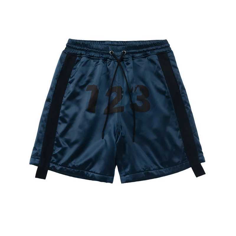 Men's Shorts Summer RRR123 Shorts Satin Side Webbing Loose Casual Pants High Quality 1 1 Sport Drawstring Shorts Mens And Womens J240402