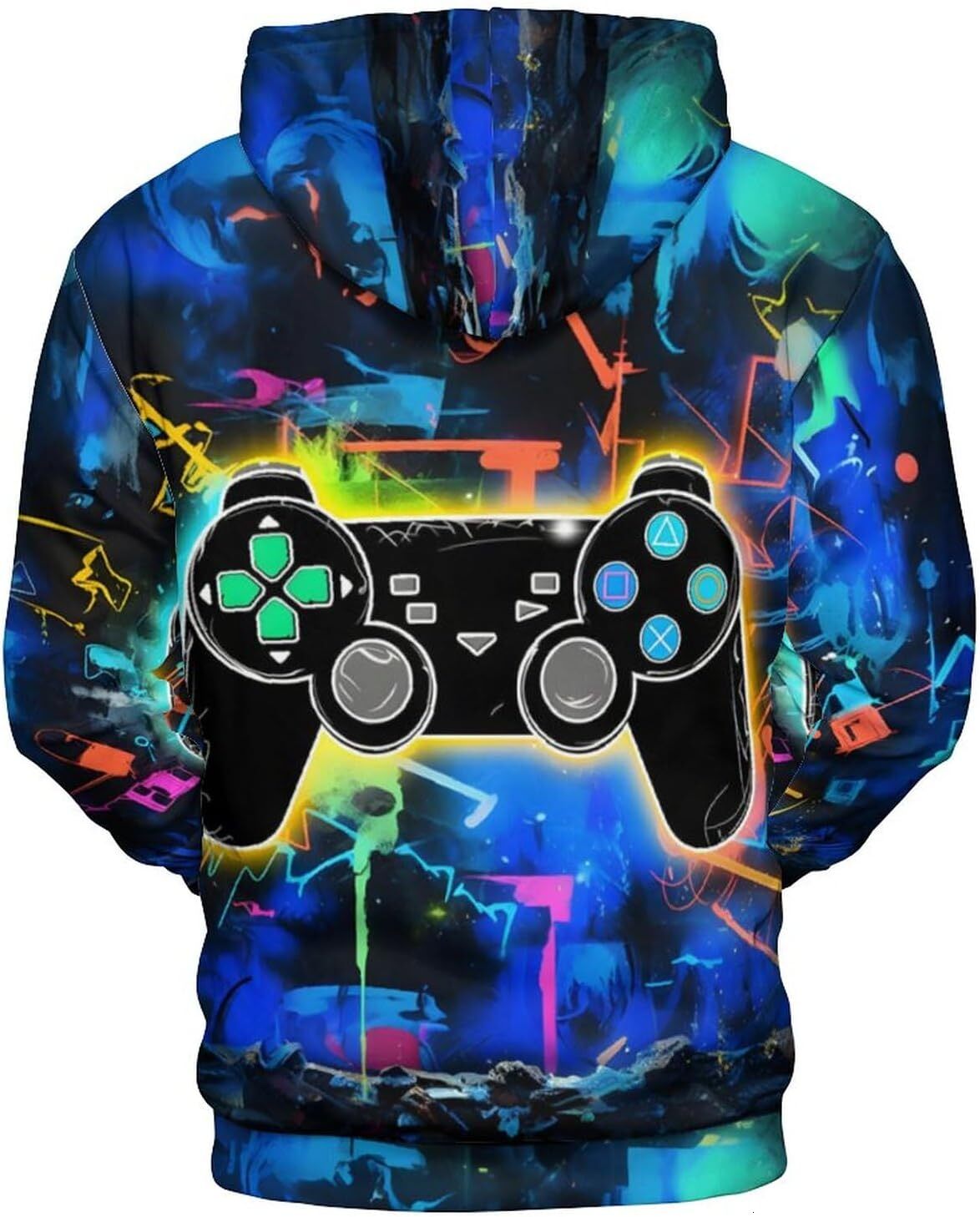 Hoodie for Mens Womens Unisex Novelty Hoodies Graphic Print Sweatshirt Casual Long Sleeve Pockets Trendy graffiti patterns