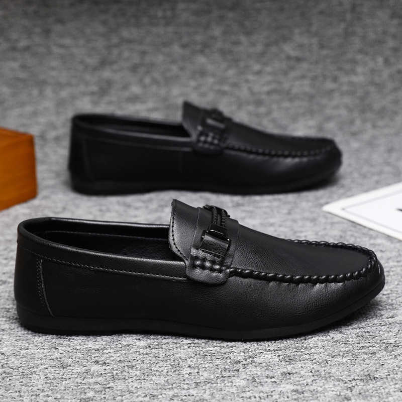 CMM High End Formal Summer Soft Soled Business Work Waterproof Lightweight Leather Surface Mens Loafer Dou Shoes Mens Thick Soled Breathable