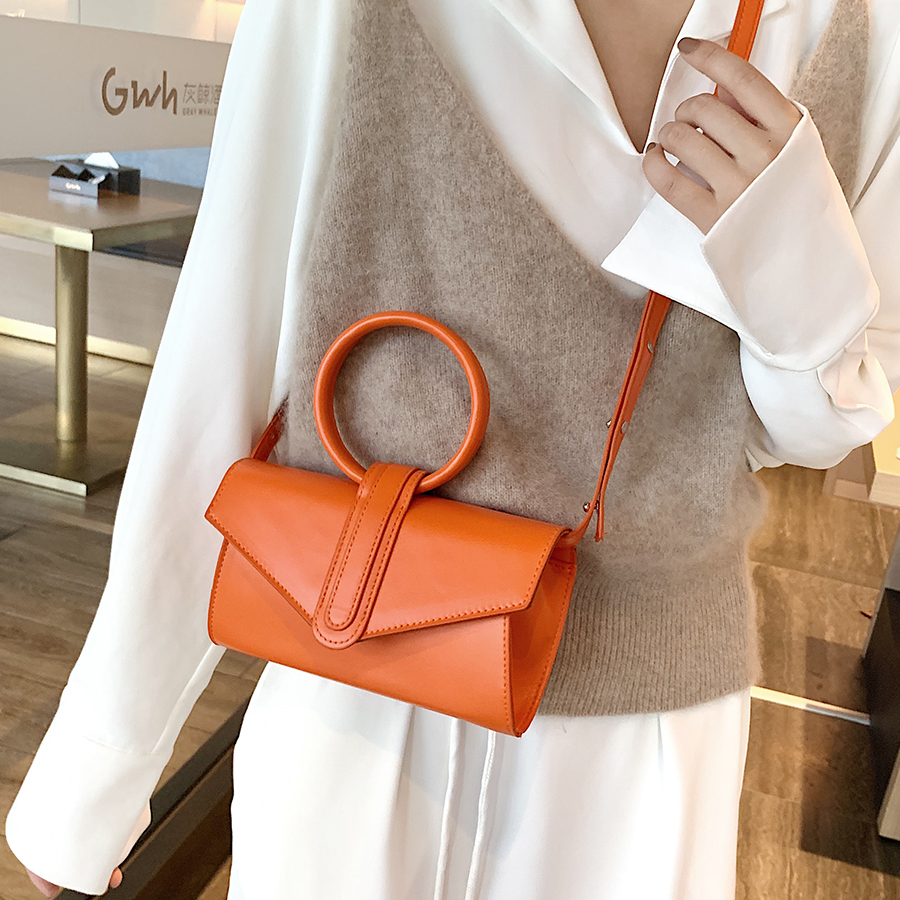 Candy Color Crossbody Bag Hand Bag Women 2022 Fashion Simple Designer Handbag Woman Luxury PU Leather Solid Color Clutch Ladies