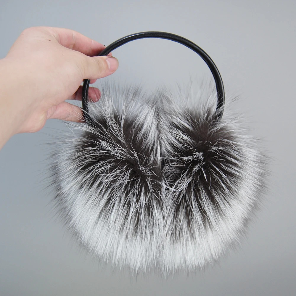Womens Winter Warm True Fox Fur Earrings Fashionable Womens 100% Natural Fox Fur Earrings Girls True Fox Fur Earrings 241107