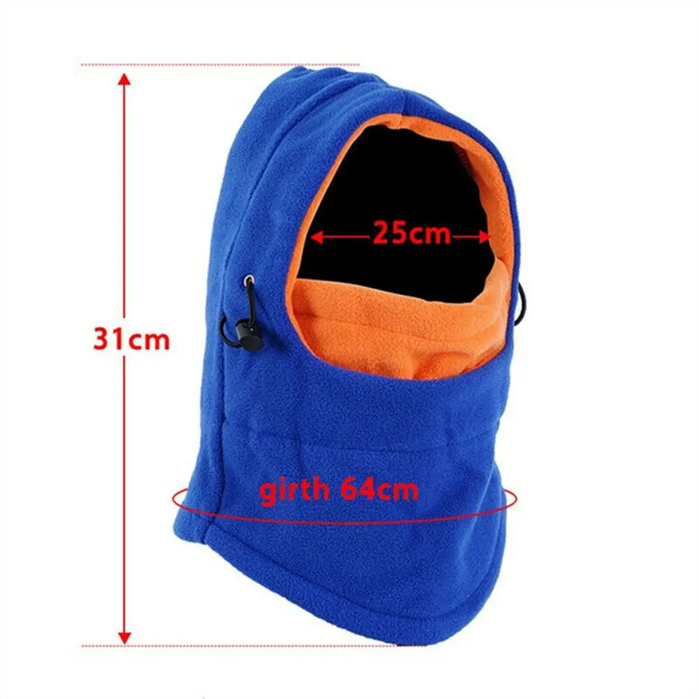 1pc Thermal Neck Warm Full Face Ski Mask Hood Cap Kids Winter Fleece Balaclava Hat Boys Girls Children Cap 241107