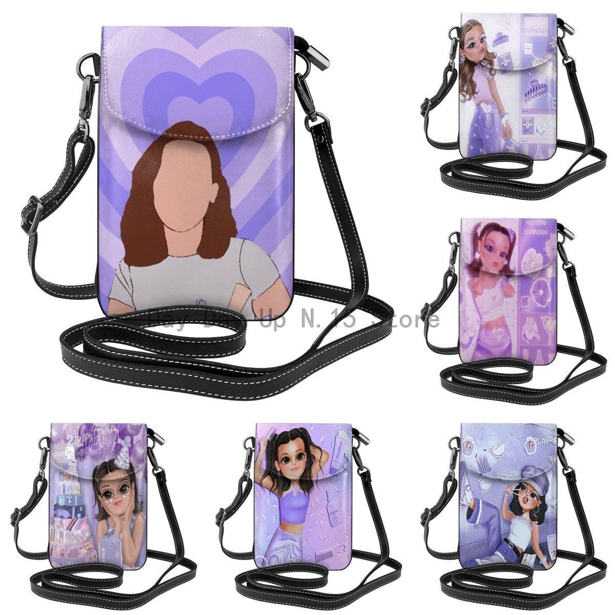 Cute Florence By Mills Women Cell Phone Purse Leather Crossbody Bag Mini Shoulder Bag Card Holder Wallet