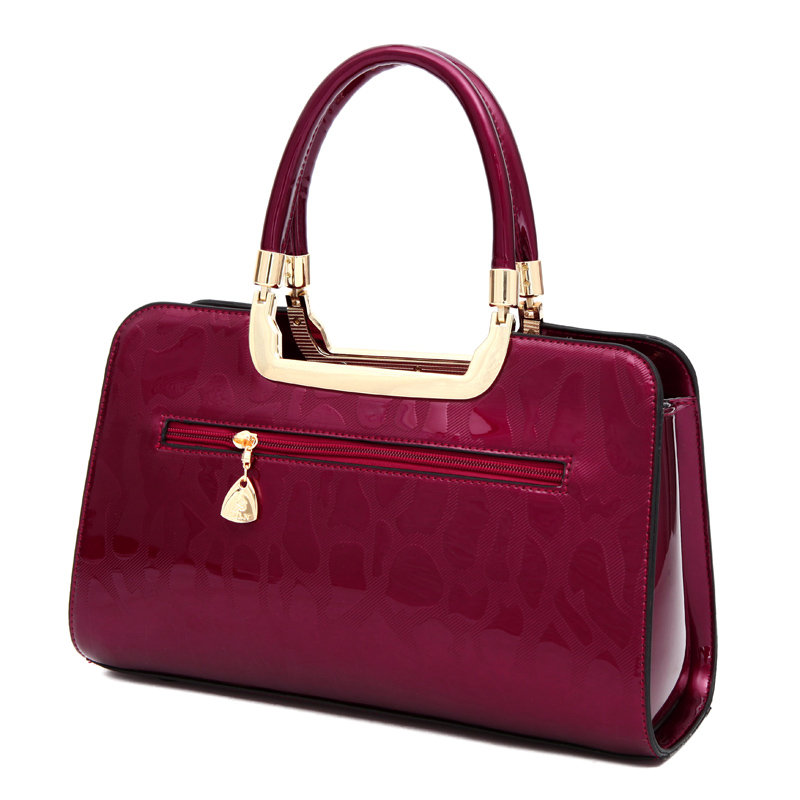 New Luxury Women Patent Leather Handbags Designer Top Handle Bags Ladies Shoulder Crossbody Bag Fashion Satchels Tote sac a main