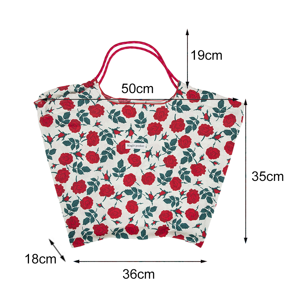 Floral Printed Canvas Shoulder Bag Books Bag Large Capacity Reusable Ladies Totes Simple Fashion Casual Shopping Bags For Women