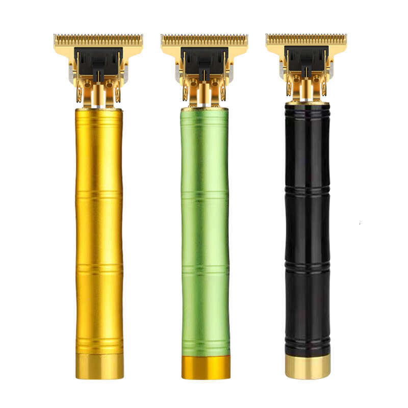 Professional Cordless Men's Clipper Kit New Rechargeable Electric Hair Cutter with Bamboo Design for Home or Salon Use