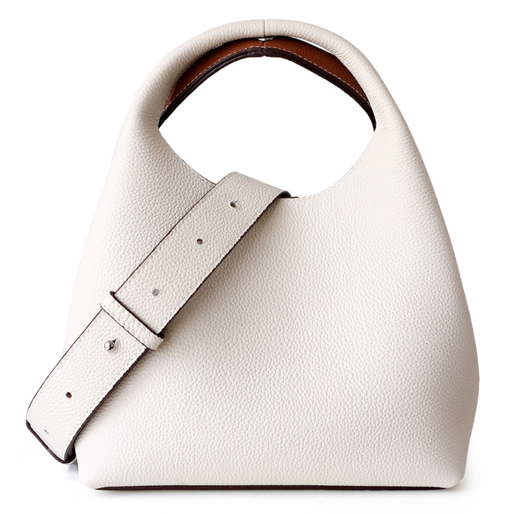 Genuine Leather Luxury Designer Handbag Soft Casual Commuter Handbag Double-Sided Design Satchel Purse Top Handle Bag for Women