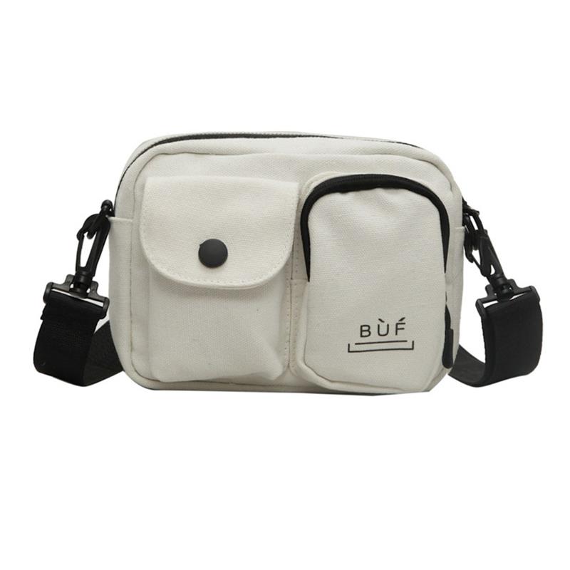 Women Canvas Bag Fashion Cell Phone Bag With Zipper Korean Crossbody Bag For Female Ladies Shoulder Bag Bolsa Feminina