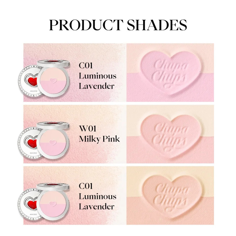 JOOCYEE x Chupa Chups Multi purpose Compact DUO Bright Fine Oil Control and Makeup Womens Beauty Cosmetics 241107