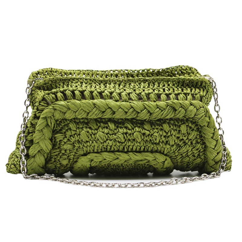 New hand-woven 2022 style straw bag simple women's shoulder bag
