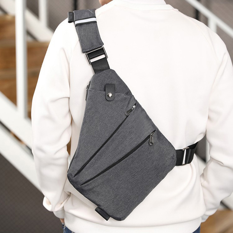 Men Sling Bag Oxford Anti Theft Crossbody Shoulder Chest Bags for Outdoor Sport Travel Hiking UND Sale