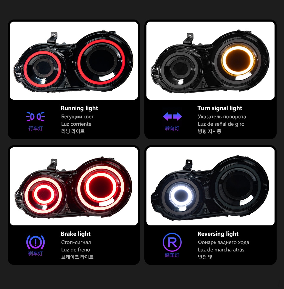 Car Taillight For Nissan GTR R35 2007-2023 Styling Circle Steering Signal Rear Back Lamp LED Running Reverse Parking Light