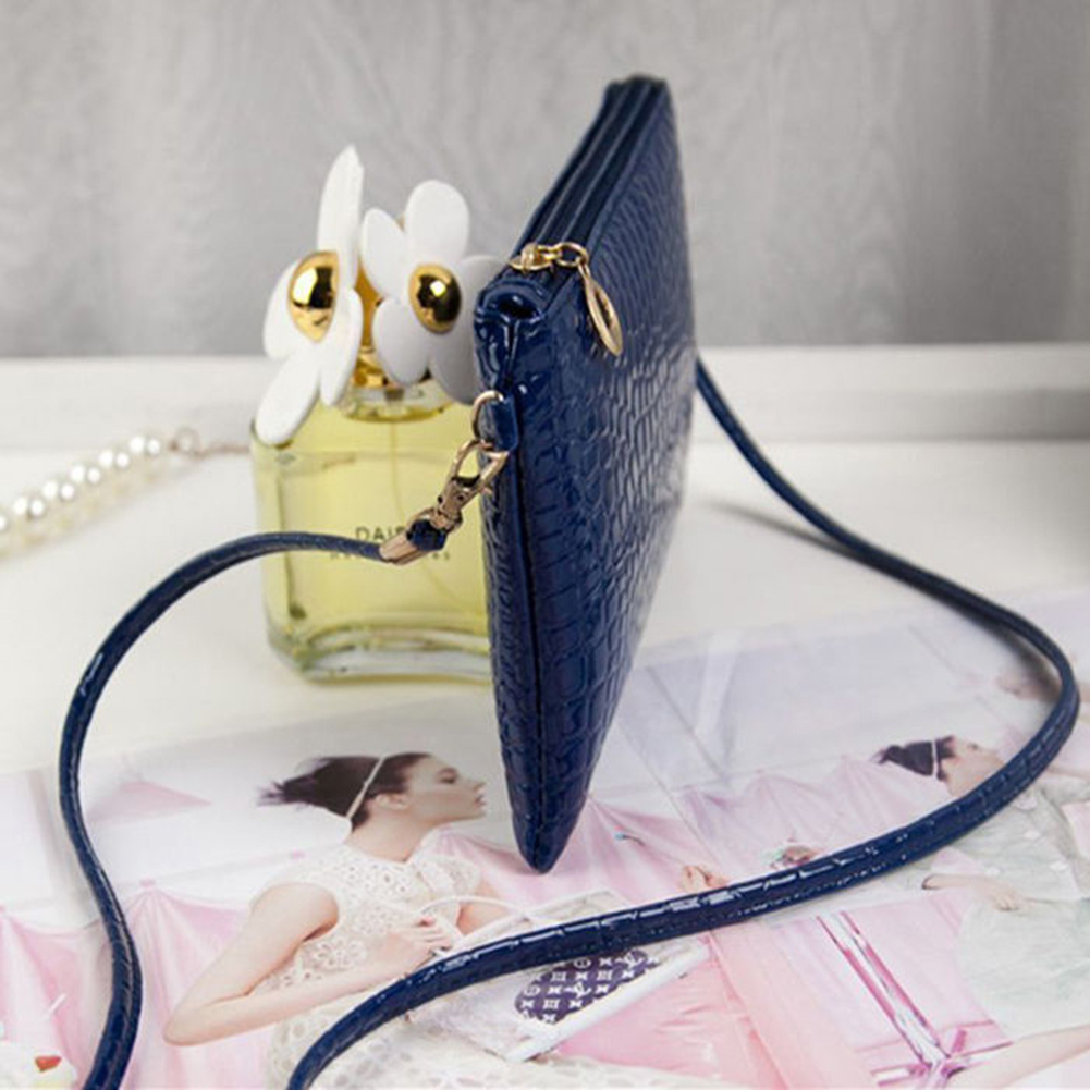 Fashion Women Faux Leather Clutch Mini Cross Body Shoulder Bag Phone Bag Mini Versatile Satchel Multi Card Position Card Bag