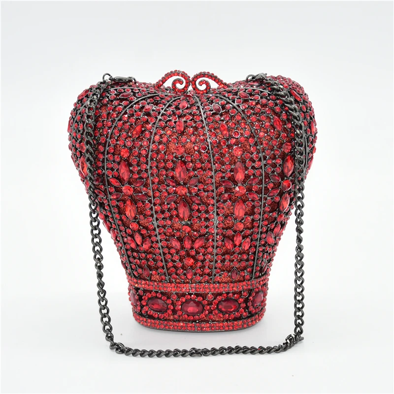 New Arrival Hollow Out Style Women Evening Bags Sequined Wedding Party Clutches Ladies Casual Chain Crossbody Bag Shoulder Bags